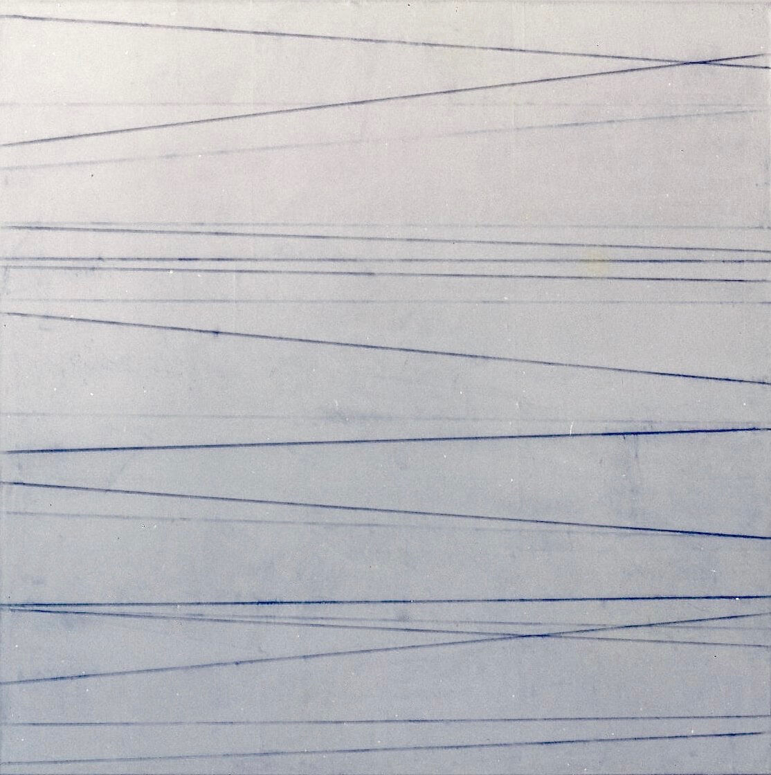 Untitled (Blue lines) #1