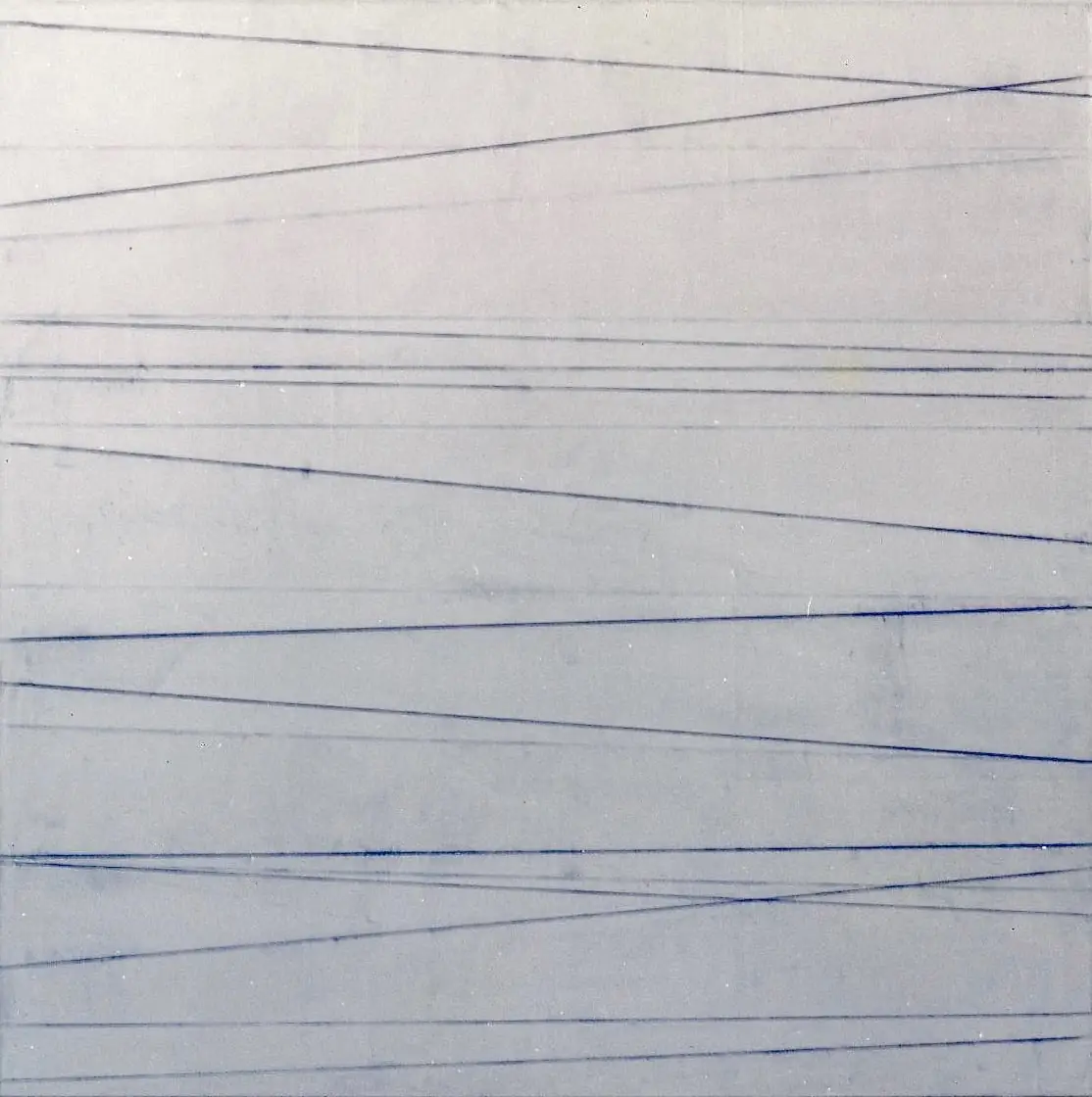 Untitled (Blue lines) #1
