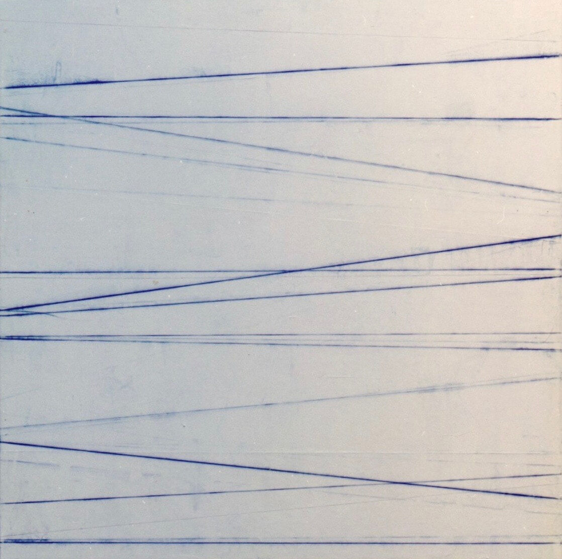 Untitled (Blue lines) #4