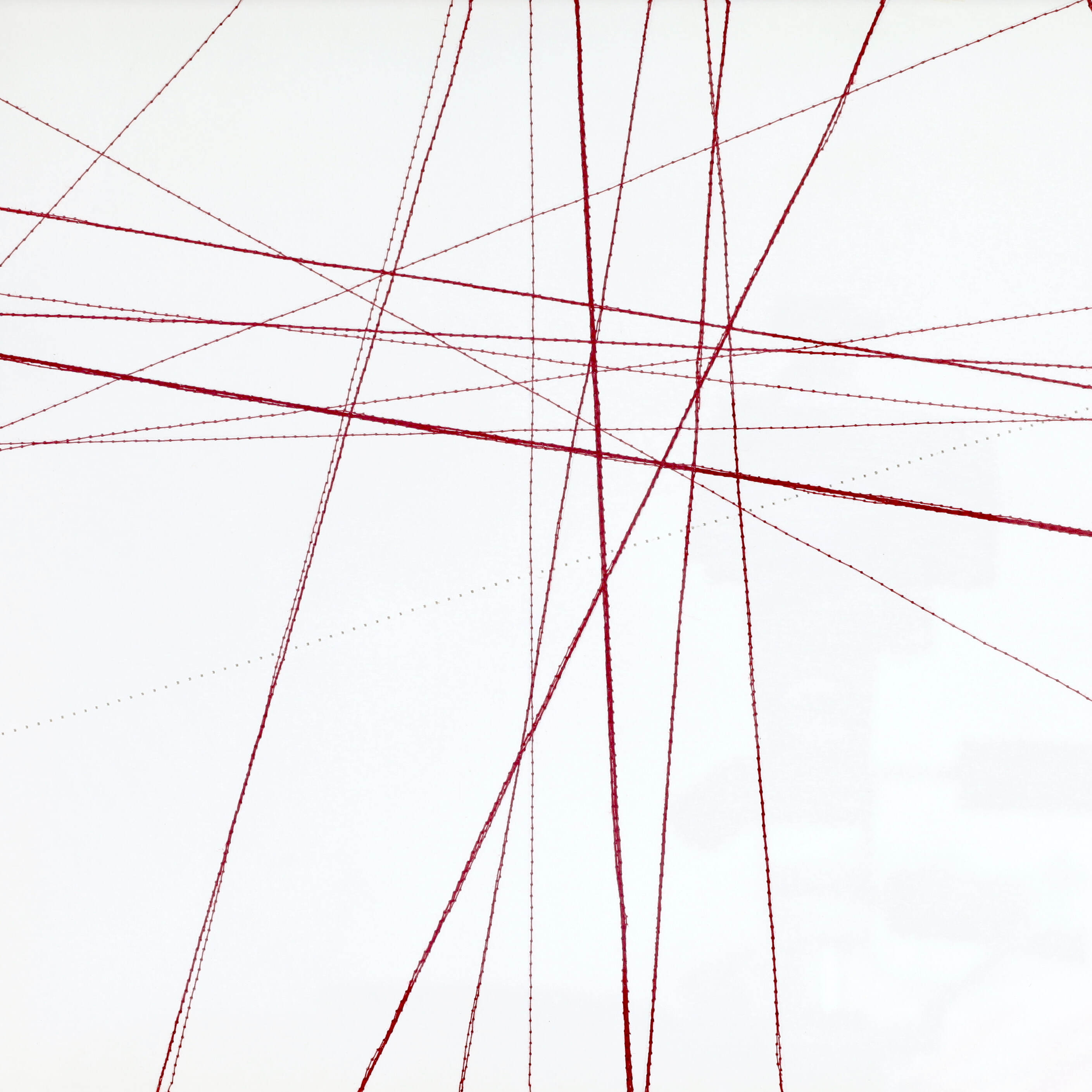 Stitched work on paper